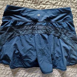 Navy blue lululemon tennis skirt size four